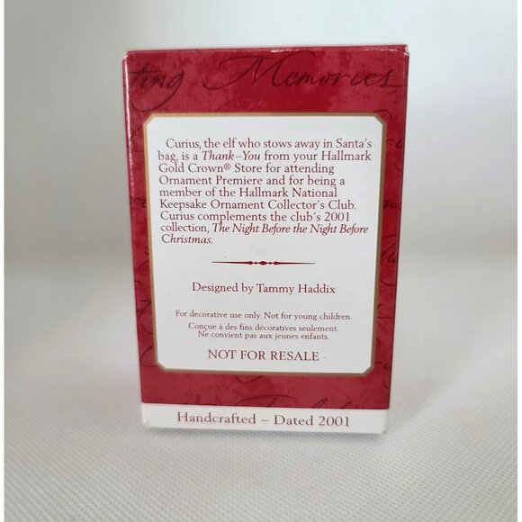 Hallmark Keepsake Ornaments Lot of 5-Curius the Elf, 2 Santas, Pony, USA Snowman - Picture 12 of 16